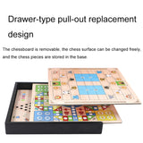 Wooden Multifunctional Parent-Child Interactive Children Educational Chessboard Toy Set, 2 in 1 A Model, 2 in 1 B Model, 2 in 1 C Model, 3 in 1 A Model, 3 in 1 B Model, 3 in 1 D Model, 3 in 1 E Model, 3 in 1 F Model, 4 in 1 C Model, 4 in 1 D Model