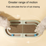 Pet Fun Cats Scratching Board Cats Claw Rubbing Toys Foldable With Ball