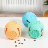 Pet Dogs Bite Resistant Educational Toys Outdoor Anti-Choking Teething Food Leakage Balls