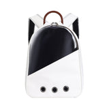 PU Pet Bag Cats And Dogs Outing Carrying Capsule Double Shoulder Backpacks