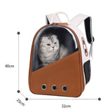 PU Pet Bag Cats And Dogs Outing Carrying Capsule Double Shoulder Backpacks