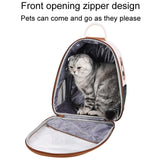 PU Pet Bag Cats And Dogs Outing Carrying Capsule Double Shoulder Backpacks