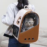 PU Pet Bag Cats And Dogs Outing Carrying Capsule Double Shoulder Backpacks