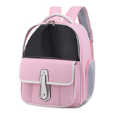 PU Pet Bag Cats And Dogs Outing Carrying Capsule Double Shoulder Backpacks