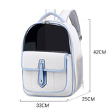 PU Pet Bag Cats And Dogs Outing Carrying Capsule Double Shoulder Backpacks