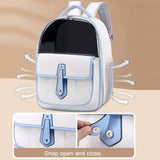 PU Pet Bag Cats And Dogs Outing Carrying Capsule Double Shoulder Backpacks