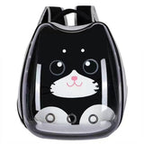 Cartoon Pattern Cat Transparent Pet Bag Space Capsule Portable Pet Backpack, Pink, Blue, Black, Grey