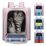 Square Foldable Cats Backpack Pets Outdoor Portable Double Shoulder Bag