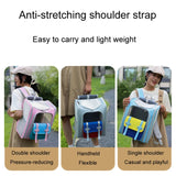 Square Foldable Cats Backpack Pets Outdoor Portable Double Shoulder Bag