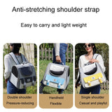 Square Foldable Cats Backpack Pets Outdoor Portable Double Shoulder Bag