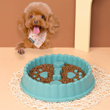 Slow Food Bowl Anti Choking Dog Bowl Cat Dog Food Bowl, Orange, Green, Blue