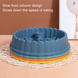 Slow Food Bowl Anti Choking Dog Bowl Cat Dog Food Bowl, Orange, Green, Blue