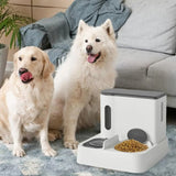 Pet Food Bowl Dog Drinking Fountain Cat Mobile Water Dispenser Automatic Feeding Water Feeder, Basic Gray, Basic Yellow, Basic Green, Upgrade Gray+Stainless Steel Bowl, Upgrade Yellow+Stainless Steel Bowl, Upgrade Green+Stainless Steel Bowl