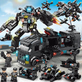 SWAT Shape Mecha Building Blocks Small Particle Assembled Educational Toys, Blackhawk SWAT 8577, Blackhawk SWAT 8839, 8-in-3 Blackhawk SWAT, 8-in-3 SWAT Pioneer