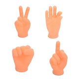 Pet Finger Holder Mini Rubber Toys High Elasticity Jerking Cat Artifact, 4pcs /Set, 6pcs /Set