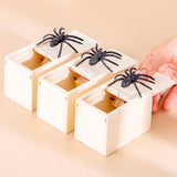 Spider Wooden Box April Fool Day Gift Scare Toys Magic Complications Props, Tidy Spider