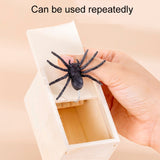 Spider Wooden Box April Fool Day Gift Scare Toys Magic Complications Props, Tidy Spider