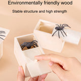 Spider Wooden Box April Fool Day Gift Scare Toys Magic Complications Props, Tidy Spider