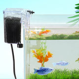 Wall Mounted Silent Fish Tank Filter Waterfall Aquarium Filtration Clean Oxygenator Pump, Without Degreasing Film, With Degreasing Film