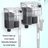 Wall Mounted Silent Fish Tank Filter Waterfall Aquarium Filtration Clean Oxygenator Pump, Without Degreasing Film, With Degreasing Film