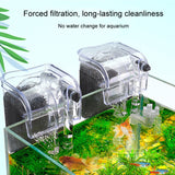 Wall Mounted Silent Fish Tank Filter Waterfall Aquarium Filtration Clean Oxygenator Pump, Without Degreasing Film, With Degreasing Film