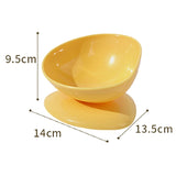 Tilted Teacup Pet Food Bowl Slanted Tall Bowl To Protect Cervical Cats Puppy General Purpose