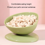 Tilted Teacup Pet Food Bowl Slanted Tall Bowl To Protect Cervical Cats Puppy General Purpose