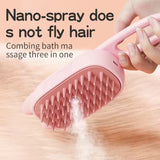 Pet Electrical Spray Massage Comb Hair Removal Cleaning Grooming Brush, Ship Handle Purple, Ship Handle White, Cat Handle Pink, Cat Handle White