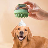 Pet Cleaning Supply Capsule Refillable Shower Gel Type Cats Dogs Bathing Massage Brush