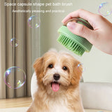 Pet Cleaning Supply Capsule Refillable Shower Gel Type Cats Dogs Bathing Massage Brush