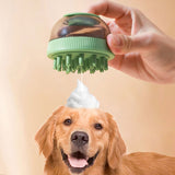 Pet Cleaning Supply Capsule Refillable Shower Gel Type Cats Dogs Bathing Massage Brush