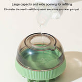 Pet Cleaning Supply Capsule Refillable Shower Gel Type Cats Dogs Bathing Massage Brush