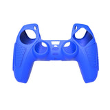 For PS5 Gamepad Silicone Protective Case Anti-Skid Soft Silicone Cover, White, Blue, Black, White+2 Hats, Blue+2 Hats, Black+2 Hats, White+8 Hats, Blue+8 Hats, Black+8 Hats