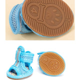 Tendon Bottom Mesh Pet Anti-skid Sandals, Tendon Bottom 1: 13.5x4.5cm, Tendon Bottom 2: 4.0x5.0cm, Tendon Bottom 3: 4.5x5.5cm, Tendon Bottom 4: 5.0x6.0cm, Tendon Bottom 5: 5.5x6.5cm, 1: 13.5x4.5cm, 2: 4.0x5.0cm, 3: 4.5x5.5cm, 4: 5.0x6.0cm, 5: 5.5x6.5cm