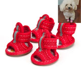 Tendon Bottom Mesh Pet Anti-skid Sandals, Tendon Bottom 1: 13.5x4.5cm, Tendon Bottom 2: 4.0x5.0cm, Tendon Bottom 3: 4.5x5.5cm, Tendon Bottom 4: 5.0x6.0cm, Tendon Bottom 5: 5.5x6.5cm, 1: 13.5x4.5cm, 2: 4.0x5.0cm, 3: 4.5x5.5cm, 4: 5.0x6.0cm, 5: 5.5x6.5cm