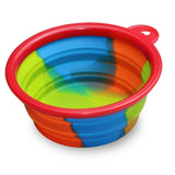 Silicone Folding Outfit Portable Travel Bowl Dog Feeder Water Food Dog Bowl Container