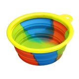 Silicone Folding Outfit Portable Travel Bowl Dog Feeder Water Food Dog Bowl Container