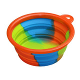 Silicone Folding Outfit Portable Travel Bowl Dog Feeder Water Food Dog Bowl Container