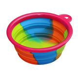 Silicone Folding Outfit Portable Travel Bowl Dog Feeder Water Food Dog Bowl Container