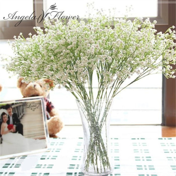 Rustic Artificial Decor Home Table Wedding Flower Plastic Gypsophila Babysbreath, Gypsophila