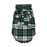 Summer Pet Dog Clothes for Small Dogs Fashion Cotton Cat Dog Plaid Shirt, XS, S, M, L