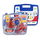 Simulation Stethoscope Set Portable Medicine Box Child Doctor Role Playing Toy, Stethoscope Set (Purple), Stethoscope Set (Blue)