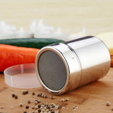 Stainless Steel 304 Dusting Powder Condiment Tank Fine Mesh Barrel Cocoa Powder Household Kitchen Tools, Cocoa Powder Tank