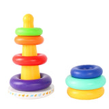 Music Rainbow Stacking Ring Rainbow Tower Tumbler Children Stacking Rings, Rainbow Tower