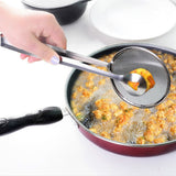 Stainless Steel Fried Food Drain Net Spoon with Clip, Net Spoon with Clip