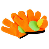 Outdoor Sports Toys Children Plush Sticky Ball Catching Gloves Set, S, L