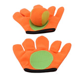 Outdoor Sports Toys Children Plush Sticky Ball Catching Gloves Set, S, L