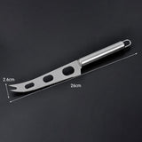 Stainless Steel Cheese Knife With Fork Tip Cheese Butter Knife Slicer Butter Pizza Cutter, Cheese Knife