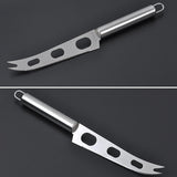 Stainless Steel Cheese Knife With Fork Tip Cheese Butter Knife Slicer Butter Pizza Cutter, Cheese Knife