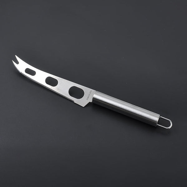 Stainless Steel Cheese Knife With Fork Tip Cheese Butter Knife Slicer Butter Pizza Cutter, Cheese Knife